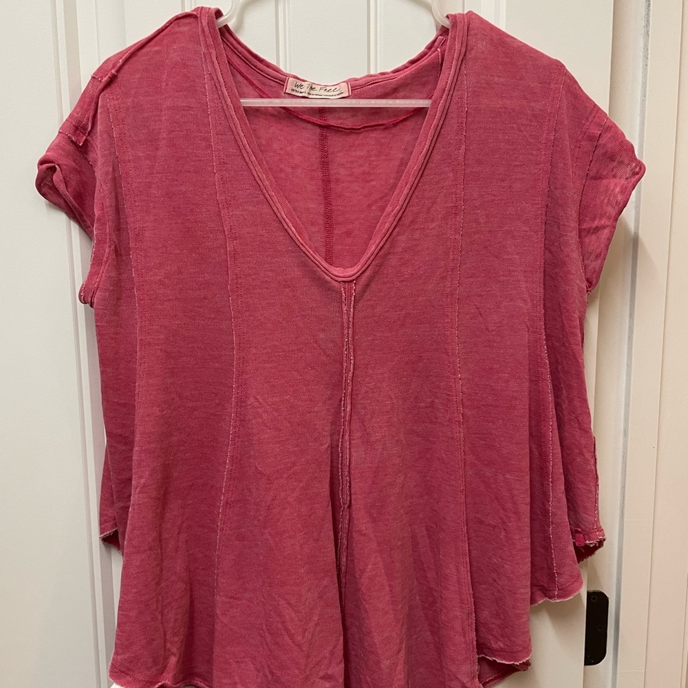 Free People Flowy Pink Top Size XS